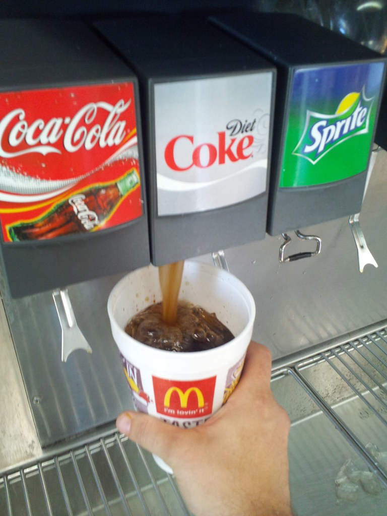 Getting Refreshment at McDonalds